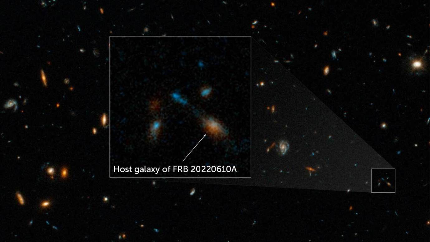 The Most Potent Fast Radio Burst Ever Detected Linked to a Collision of Seven Galaxies