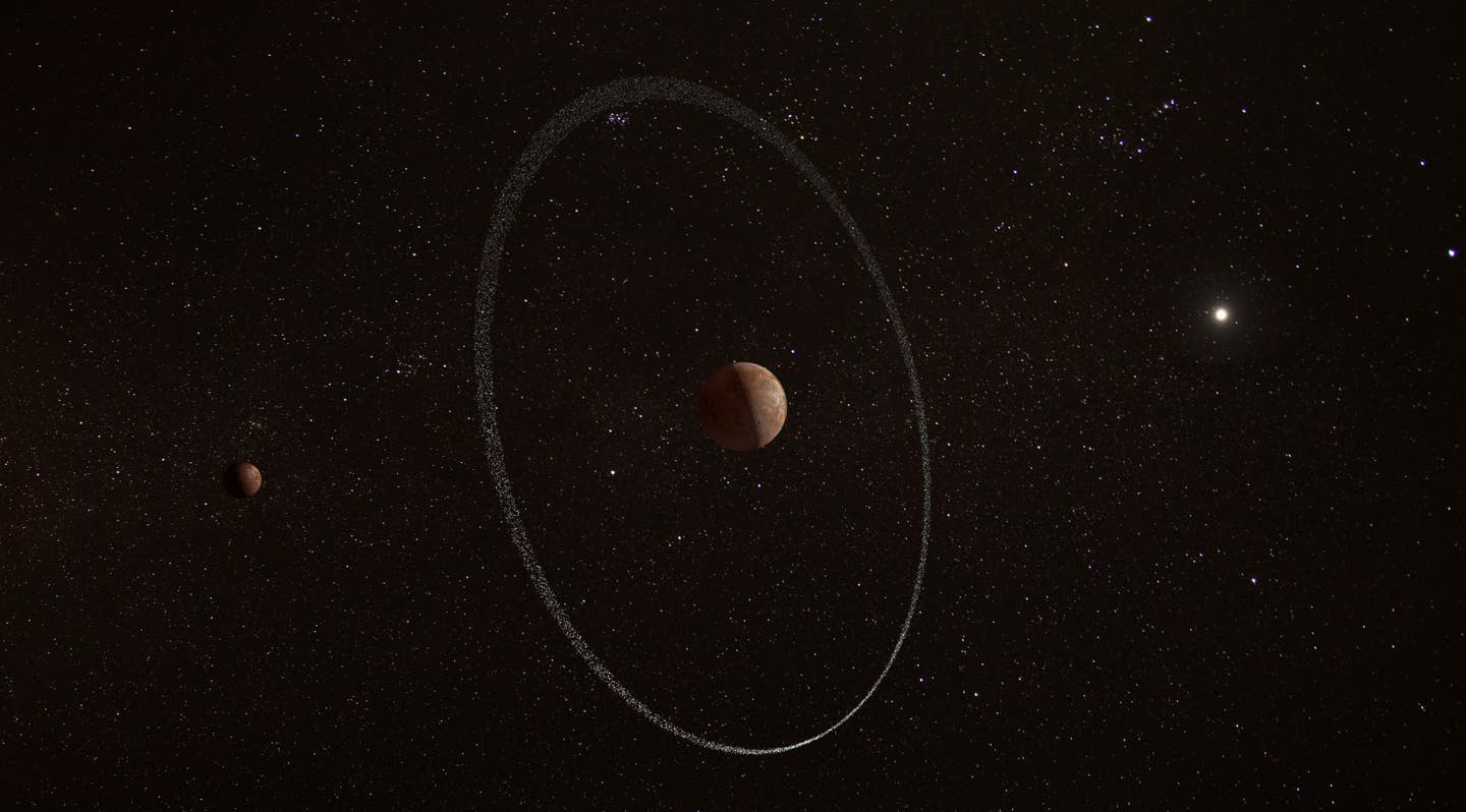Quaoar, a remote dwarf planet, possesses an unexpected ring despite the odds.